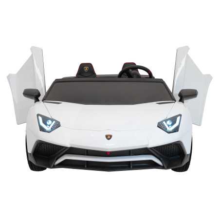 Vaikiškas Elektromobilis Lamborghini Aventador SV STRONG, Baltas