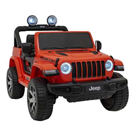 Vaikiškas Elektromobilis Jeep Wrangler Rubicon, Oranžinis