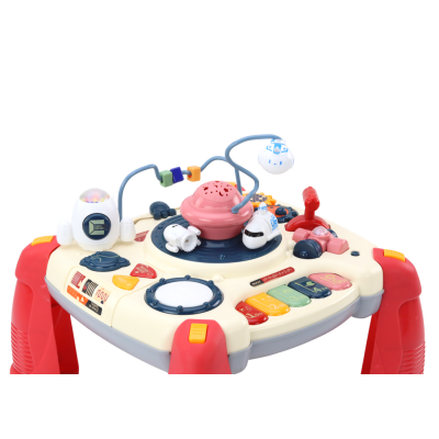 Interactive Educational Table Children's Panel Piano Space Red - 2