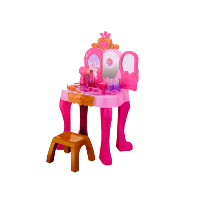 Children's Dressing Table With Gesture Sensor Accessories, Pink - 2
