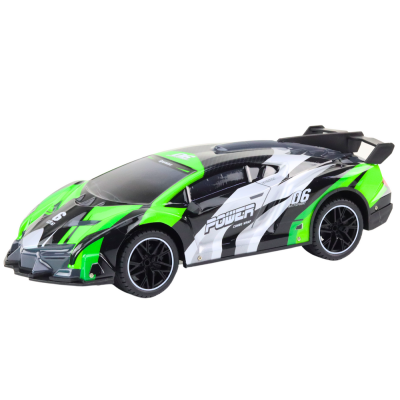 Sports Car Remote Controlled RC 1:10 25km/h Lights Green - 2