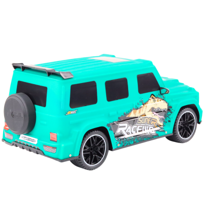 Remote Controlled RC Car with Dinosaur, 1:10 Scale, Green - 3