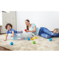 Pripučiamas baseinas su kamuoliukais  BESTWAY (91x20cm), Mėlyni taškeliai