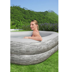 Pripučiamas baseinas su sėdynėmis BESTWAY (213x206x53cm)