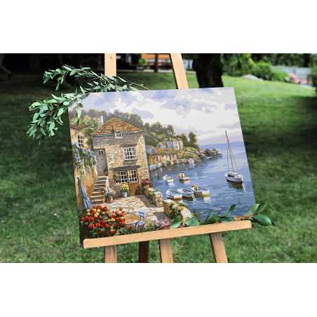 Tapyba pagal skaičius: Komo ežeras (40x50cm)