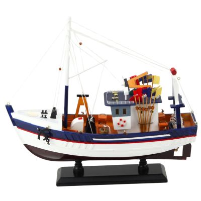 Kolekcinis dekoratyvinis žvejybos laivo modelis, 37x34 cm - 2