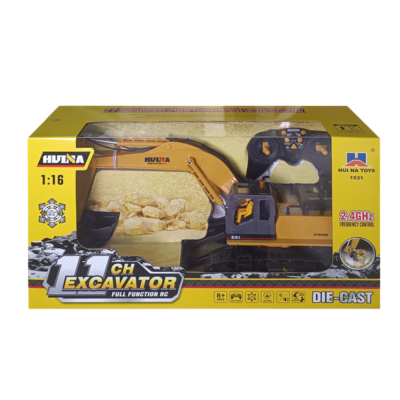 Huina 1:16 RC Crawler Excavator Rotating Cabin Remote Controlled - 5
