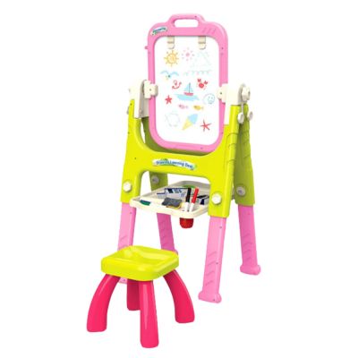 5in1 Educational Board With Chair Multifunctional Accessories Pink - 2