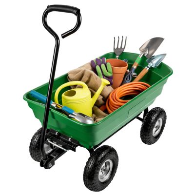 Garden Transport Cart Removable Tilting Tray Green 120 kg - 4