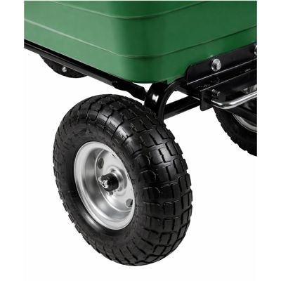 Garden Transport Cart Removable Tilting Tray Green 120 kg - 9