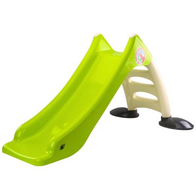 Garden Slide for Children 3-Step Ladder Lime 130cm 424