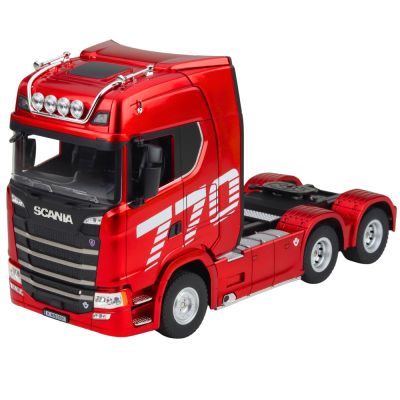 RC valdomas „Scania Huina 1501“ sunkvežimis, raudonas, 1:18 - 2