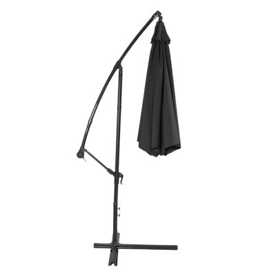 Side Garden Umbrella with Adjustable Tilt Cover 350 x 250cm Anthracite - 4