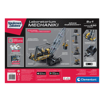 Scientific Fun Mechanics Laboratory Crawler Crane Clementoni 50402 - 5