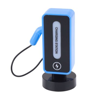 Electric Sports Car Remote Controlled Charging Station Blue - 4