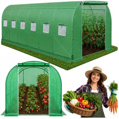 Sodo daržovių šiltnamis „PRO“ rėmas, 25 mm, 6x3x2 m, 18 m²