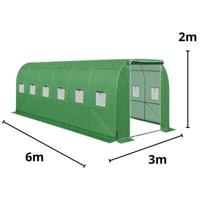 Sodo daržovių šiltnamis „PRO“ rėmas, 25 mm, 6x3x2 m, 18 m²