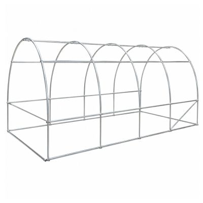 Sodo daržovių šiltnamis „PRO“ rėmas, 25 mm, 6x3x2 m, 18 m²