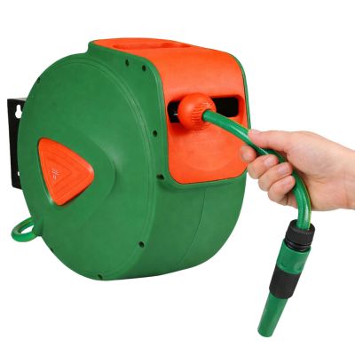Ant sienos montuojamas automatinė ritė su sodo žarna (30 m + 2 m) - 6