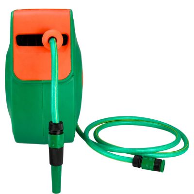 Ant sienos montuojamas automatinė ritė su sodo žarna (30 m + 2 m) - 8