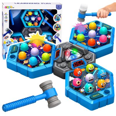 Whack-A-Mole Creatures Arcade Game For 3 Players 3 Modes Glowing Hammers