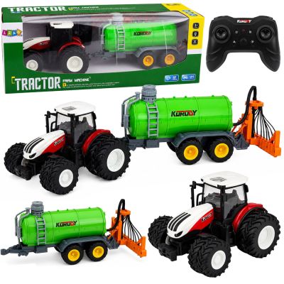 Remote-controlled agricultural tractor with liquid fertilizer sprayer 1:24