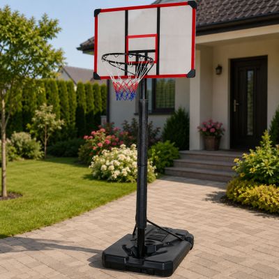 Reguliuojamas krepšinio stovas su lanku, 200–305 cm - 3
