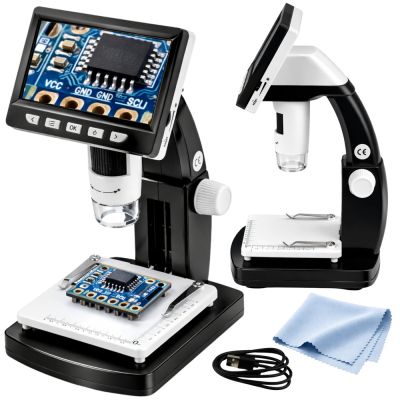Educational Digital Microscope 4.3 Inch LCD Screen USB LED 1000x Magnification