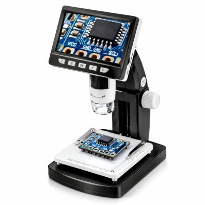 Mokomasis skaitmeninis mikroskopas su 4,3 colių LCD ekranu, USB jungtimi, LED apšvietimu ir 1000 kartų didinimu - 2