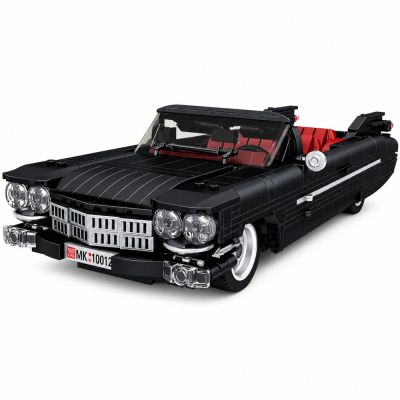 Construction Bricks Classic Car Cabrio Cadi-Elrado Black 1324 pcs. - 2