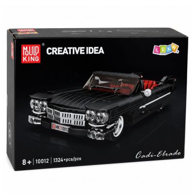 Construction Bricks Classic Car Cabrio Cadi-Elrado Black 1324 pcs. - 5