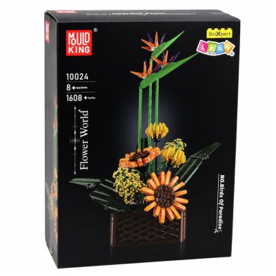 Construction Blocks Composition Sterlicja Sunflowers in a Pot 1608 pcs. - 5