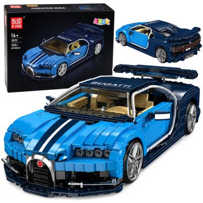 Construction Bricks Bugatth Sports Car Blue 1212 pcs.