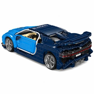 Construction Bricks Bugatth Sports Car Blue 1212 pcs. - 4