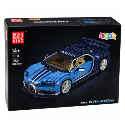 Construction Bricks Bugatth Sports Car Blue 1212 pcs. - 6