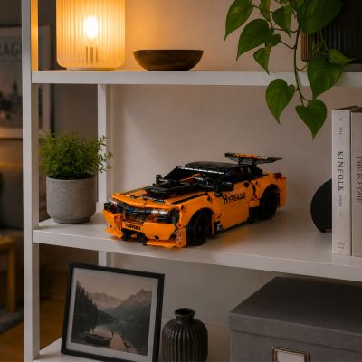 RC Car Remote Controlled Construction Blocks Orange 545 pcs. - 5
