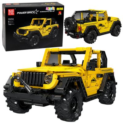 Construction Bricks Car Off-Road Vehicle Wrangler Yellow 746 pcs.
