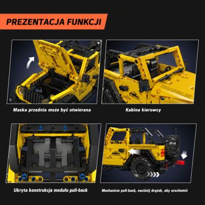 Construction Bricks Car Off-Road Vehicle Wrangler Yellow 746 pcs. - 5