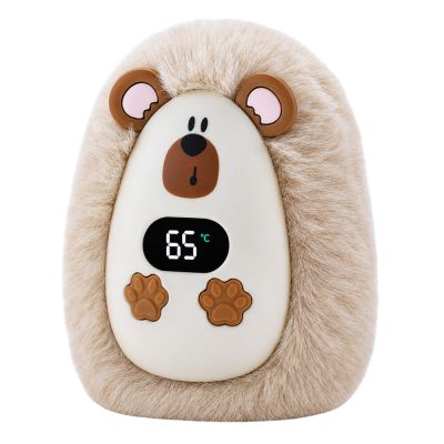 Plush Hedgehog Hand Warmer Rechargeable Beige 45°C / 55°C / 65°C - 3