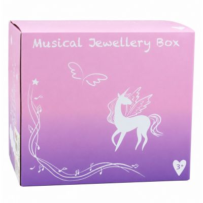 Jewelry Box with Music Box, Ballerina, Mirror, Drawers - 5