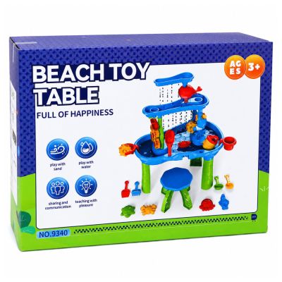 Multi-level Water Table Playground with Chair Accessories Molds 63cm - 5
