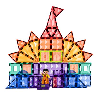 Magnetic Construction Blocks 3D Panels Creative STEM Colorful 85 pcs. - 2