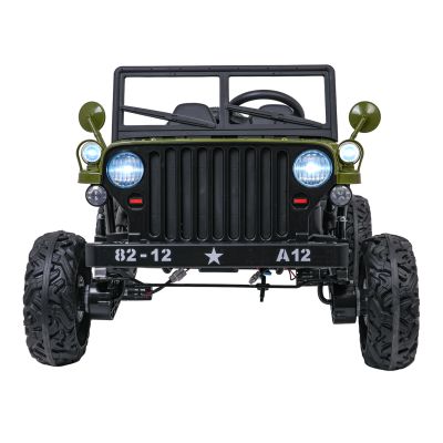 Vaikiškas elektrinis sunkvežimis STAR Military, Žalias - 2