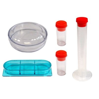 Children's Microscope in a Carrying Case Educational Scientist 28 Elements 300x 600x 1200x - 9