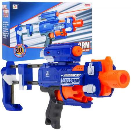 Vaikiškas ginklas "Blaze Storm Rifle" mėlynas