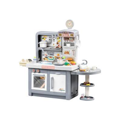 Dream Kitchen For Children Lights Sounds Steam Accessories Gray - 2