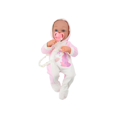 Baby Doll With Pacifier Unicorn Bodysuit Pink Blanket Accessories 35 cm - 2
