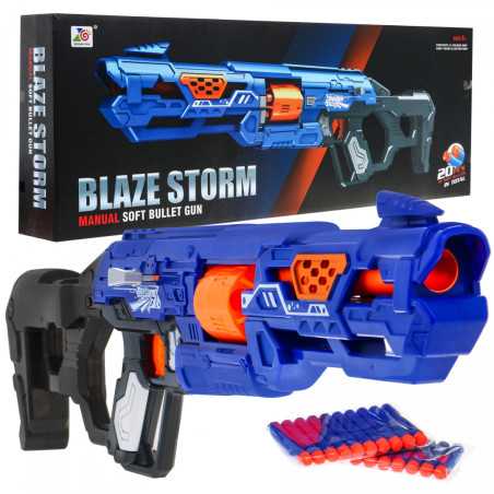 Vaikiškas ginklas "Blaze Storm Rifle" Mėlynas