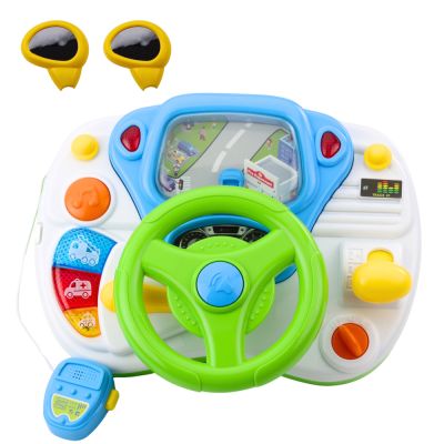 Driving Simulator Educational Steering Wheel Interactive Sounds Lights - 2