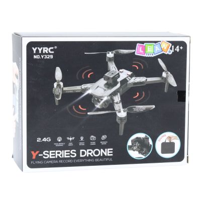 Drone Y329 HD Camera WIFI LED Lights App Black Carbon - 5
